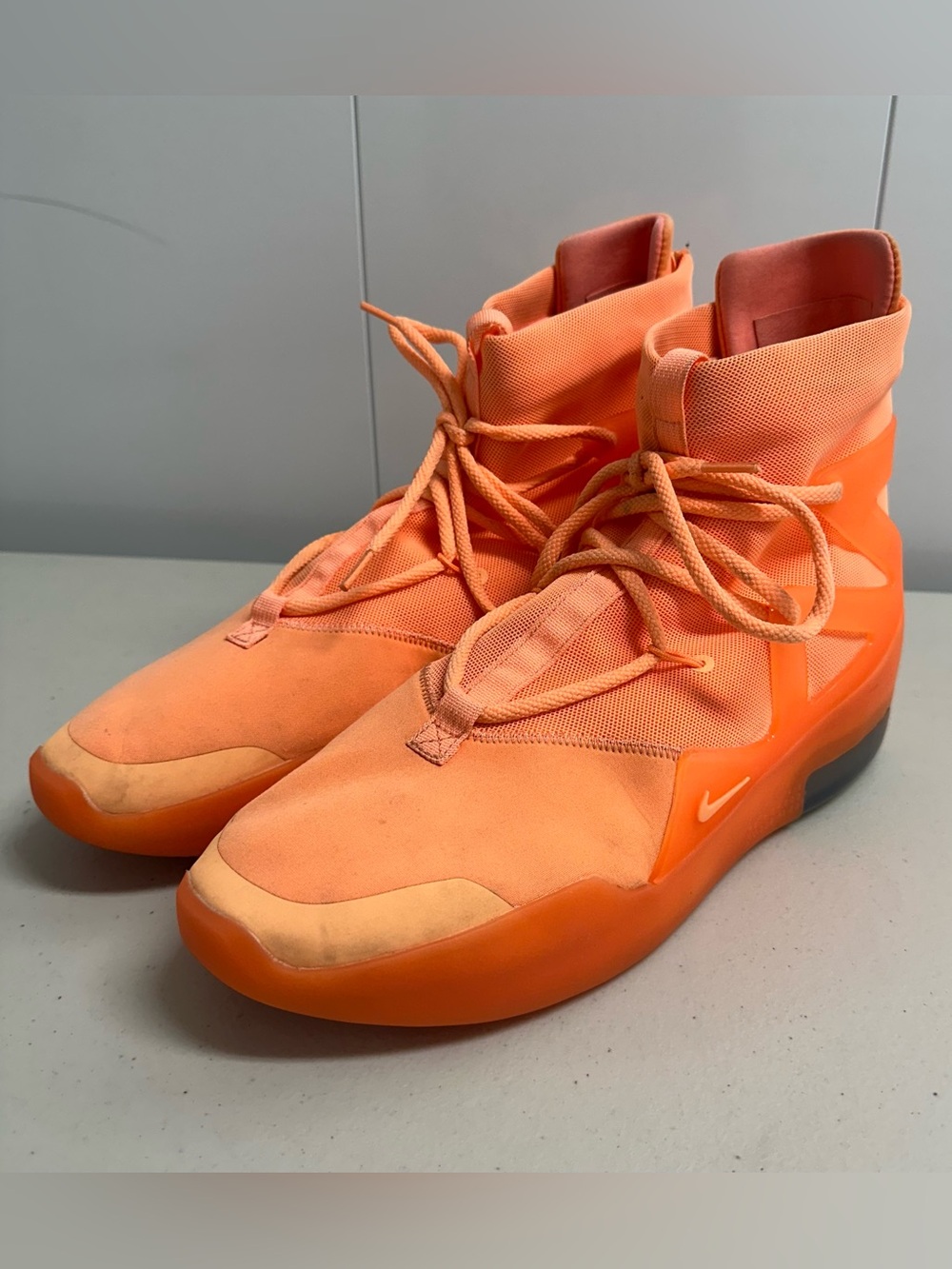Nike Air Men’s Fear of God 1 Orange Pulse Sneakers - Size 13
